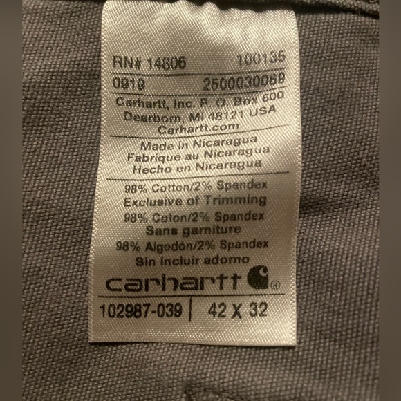 Gray Carhartt overalls - Picture 4 of 4